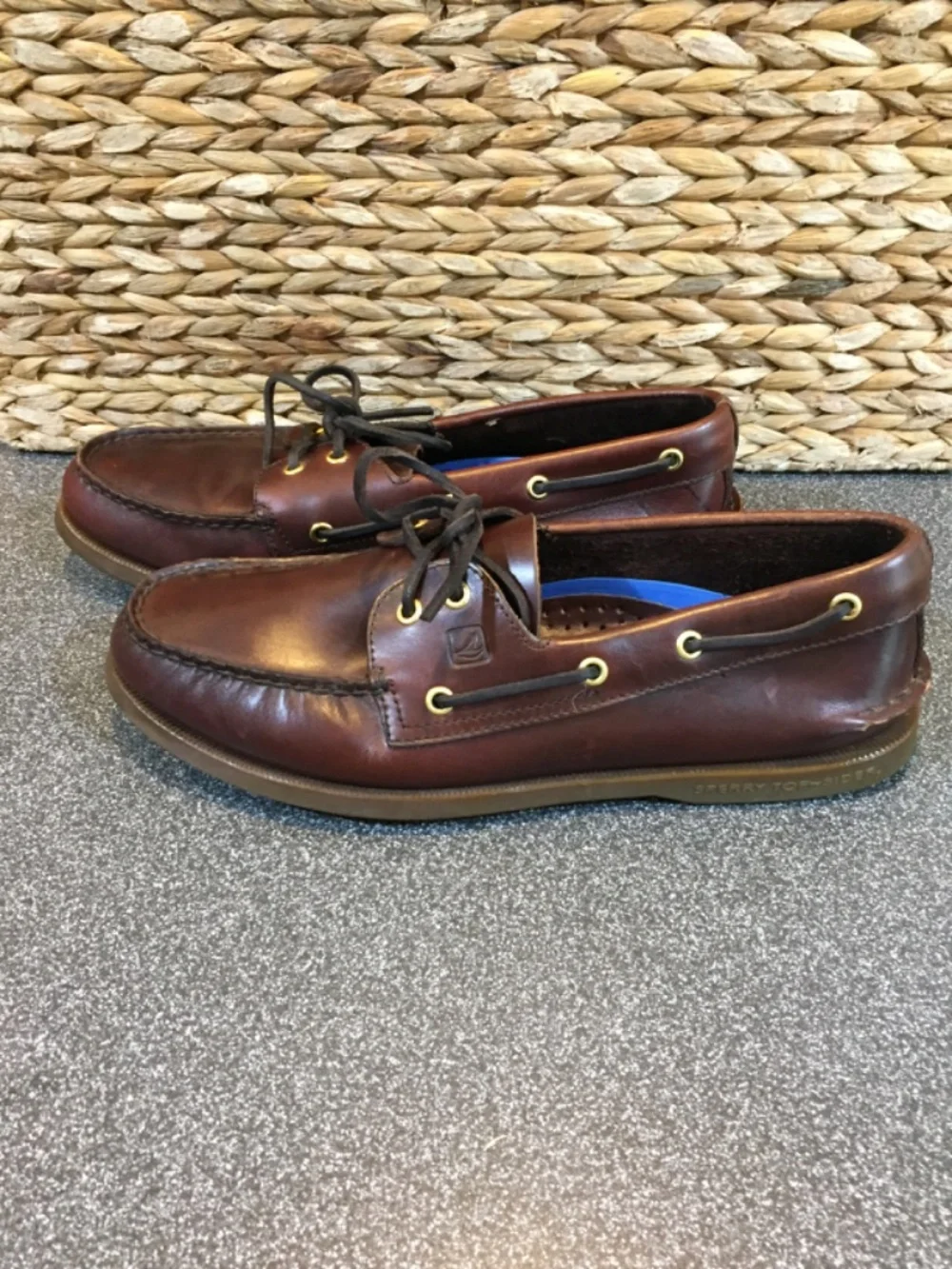 Sperry Brown Leather Boat Shoes